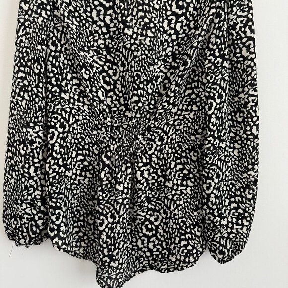 Fortune+Ivy Women Leopard Print Long Sleeve Button-Up Blouse Size S - Picture 8 of 8